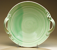 Seafoam Handled Dish